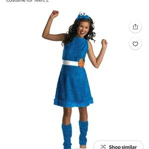 Blue Cookie Monster Kids Costume